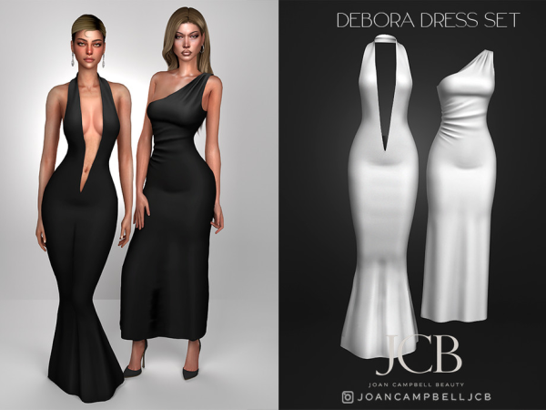 Alpha DEBORA DRESS SET by Joan_Campbell_Beauty_ - The Sims 4 Custom Content