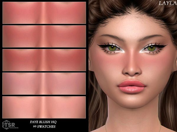 Alpha Layla Faye Blush HQ by Layla - The Sims 4 Custom Content