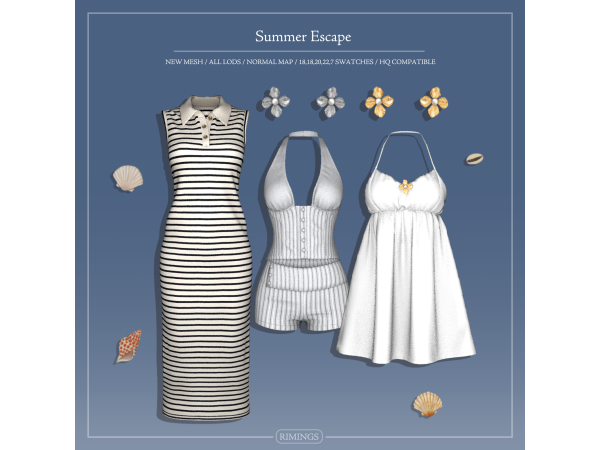 Alpha [RIMINGS] Summer Escape - The Sims 4 Custom Content