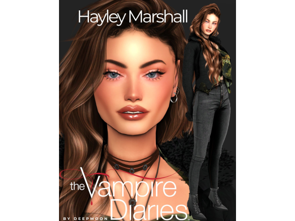 Alpha Hayley Marshall by deepmoon - The Sims 4 Custom Content