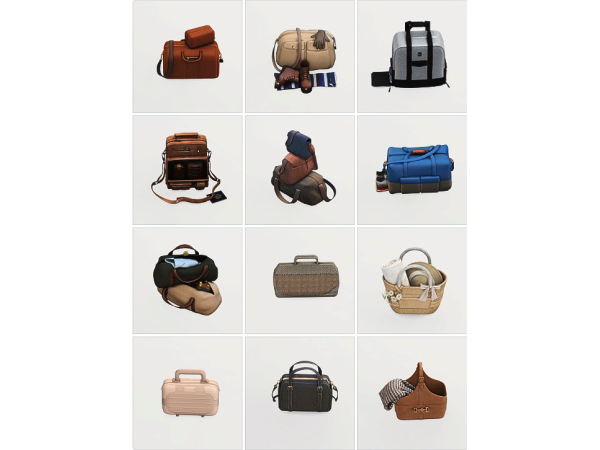 Mix Finds Decor Bags in sims4 by melanie - The Sims 4 Custom Content