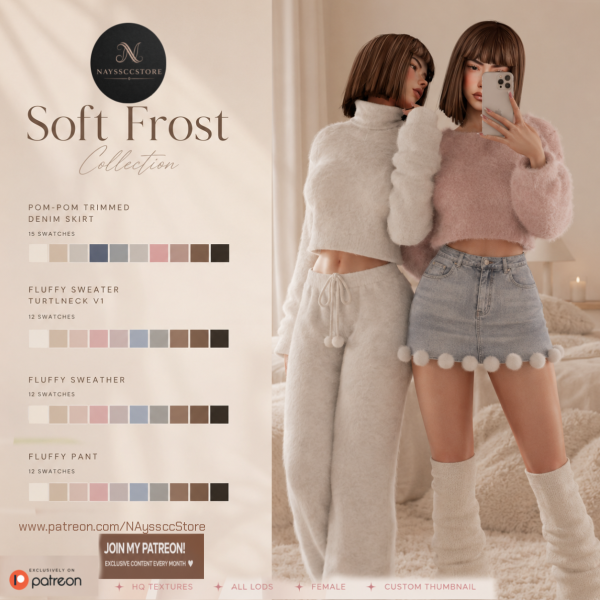 Alpha Soft Frost Collection by simsfinds - The Sims 4 Custom Content