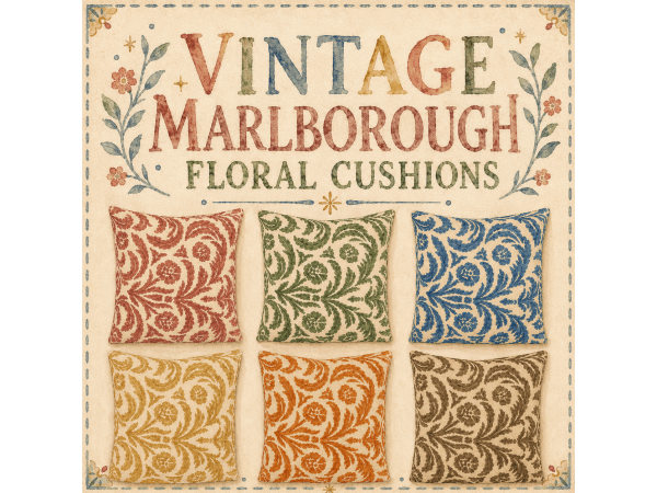 Mix Vintage Marlborough Floral Cushions by shueheck - The Sims 4 Custom Content