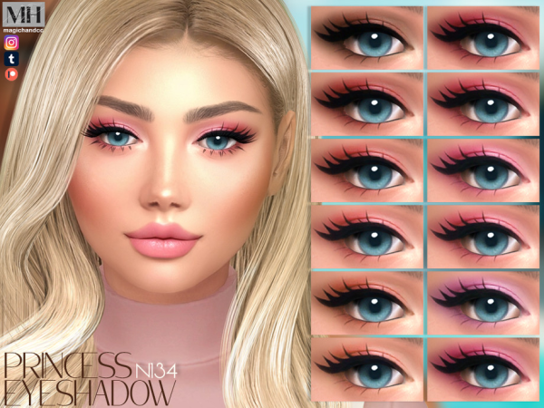 Alpha Princess Eyeshadow Patreon - The Sims 4 Custom Content