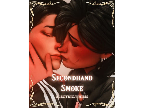 Mix Secondhand Smoke Pose Pack by electricwhims - The Sims 4 Custom Content