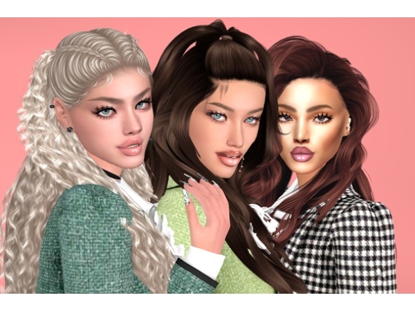Alpha Bff Trio - The Sims 4 Custom Content