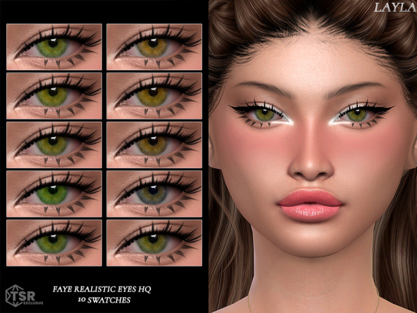 Alpha Layla Faye Realistic Eyes HQ by Layla - The Sims 4 Custom Content