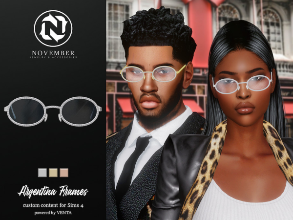 Alpha November Argentina Frames by VentaStudio - The Sims 4 Custom Content