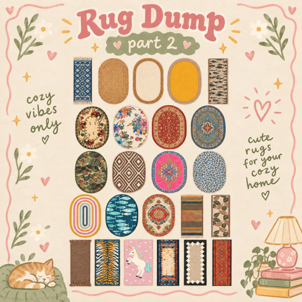 Alpha Random Rug Dump part 2 by simsfinds - The Sims 4 Custom Content