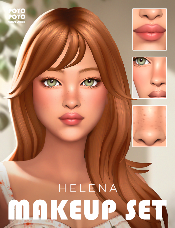 Maxis Match HELENA MAKEUP SET by simsfinds - The Sims 4 Custom Content