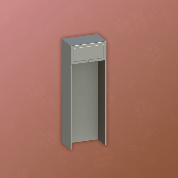 Alpha Grin Fridge Cabinet by arwenkaboom - The Sims 4 Custom Content