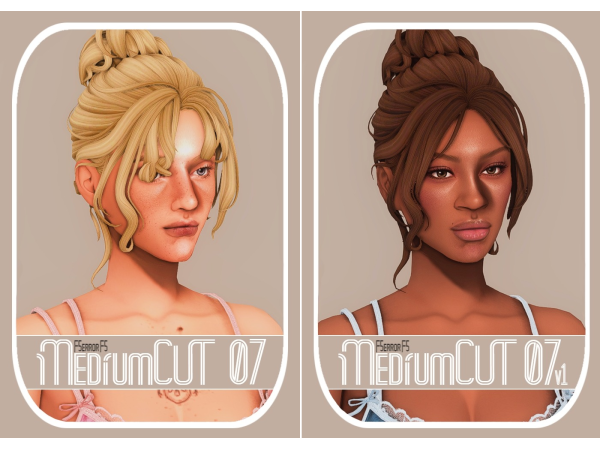 Maxis Match Medium Cut Hair by f5errorf5 - The Sims 4 Custom Content