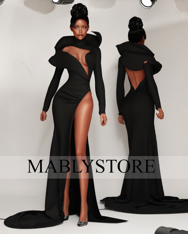 Alpha Irith Gown by simsfinds - The Sims 4 Custom Content