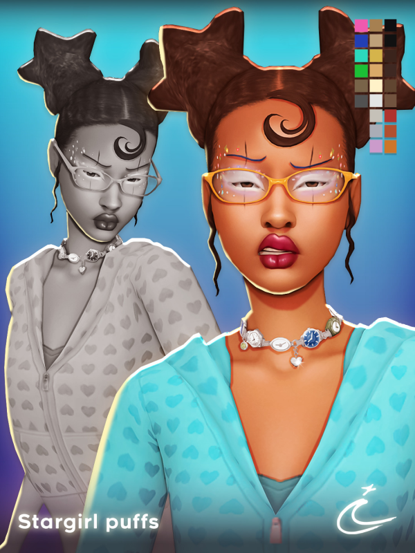 Maxis Match STARGIRL PUFFS by simsfinds - The Sims 4 Custom Content