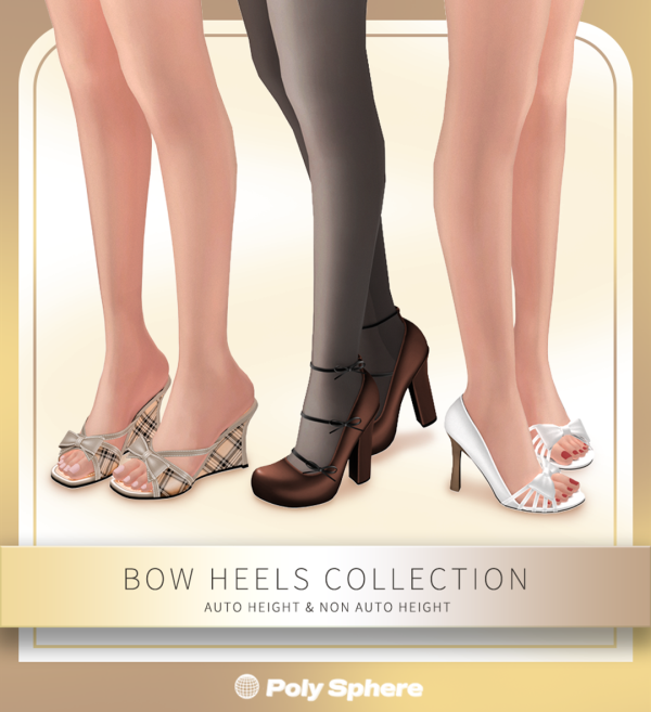 Mix Bow Heels Collection - The Sims 4 Custom Content