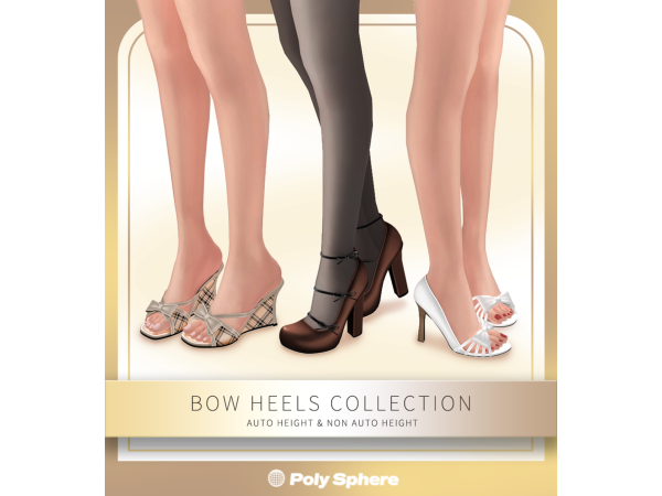 Mix Bow Heels Collection - The Sims 4 Custom Content