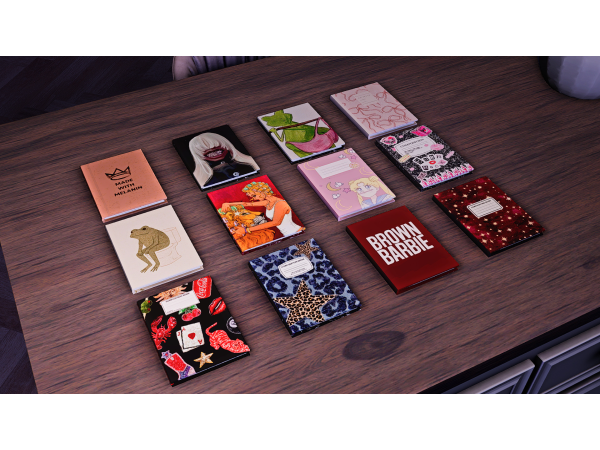 Alpha CrazySexyCool Notebook Recolor Pack 1 by viv_chii - The Sims 4 Custom Content