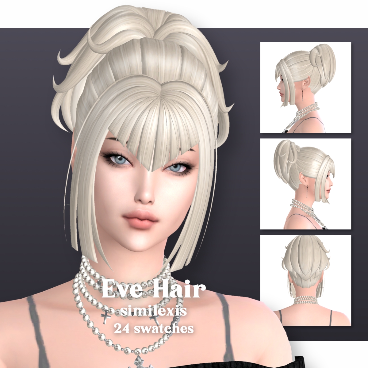 Maxis Match Eve Hair by simsfinds - The Sims 4 Custom Content