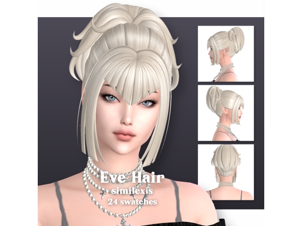 Maxis Match Eve Hair by similexis - The Sims 4 Custom Content