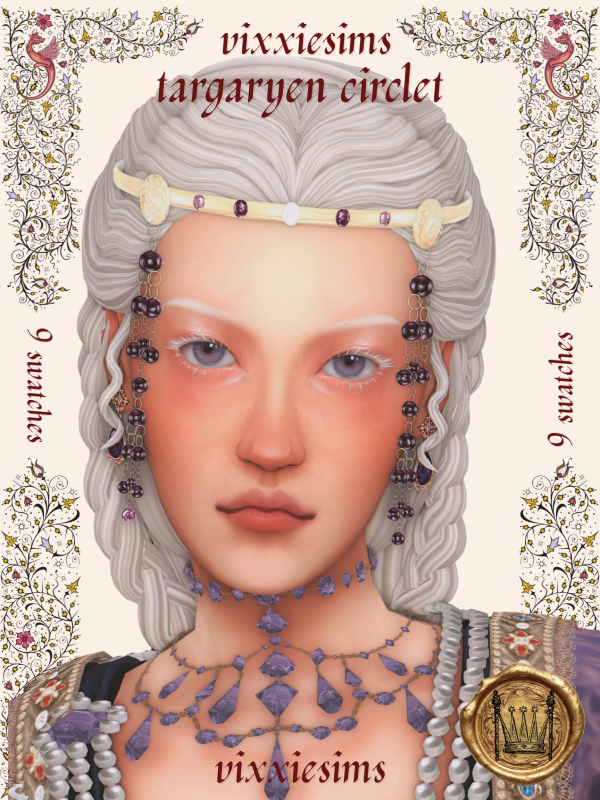Maxis Match targaryen circlet by simsfinds - The Sims 4 Custom Content