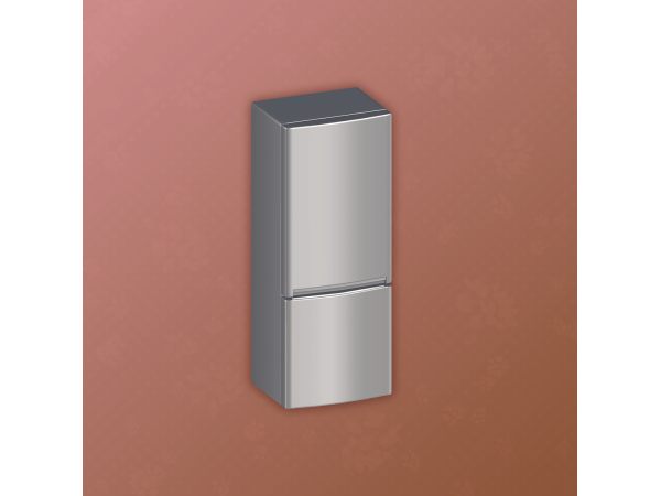 Alpha Grin Fridge - The Sims 4 Custom Content