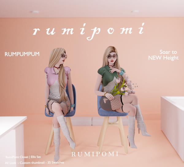 Alpha Rumpumpum_Ellis Outfit Set by rumi_pomi - The Sims 4 Custom Content
