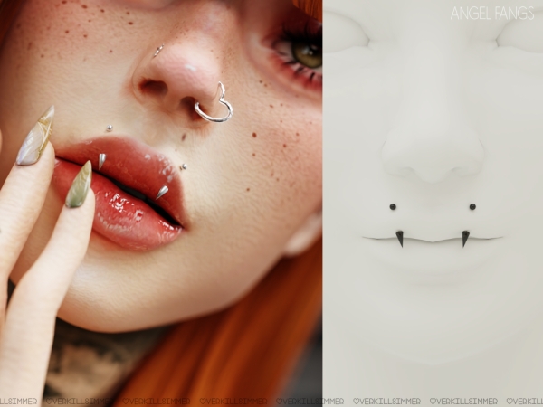 Mix Angel fangs - The Sims 4 Custom Content