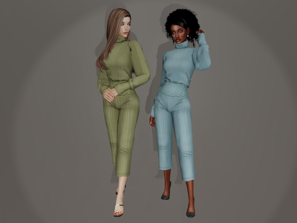 Alpha Ellis Jumpsuit - The Sims 4 Custom Content