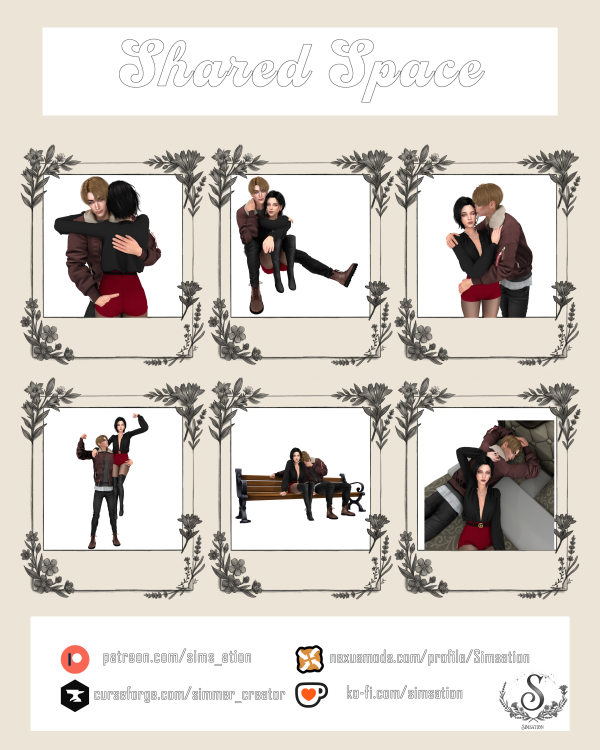 Mix Shared Space by simmer_creator - The Sims 4 Custom Content