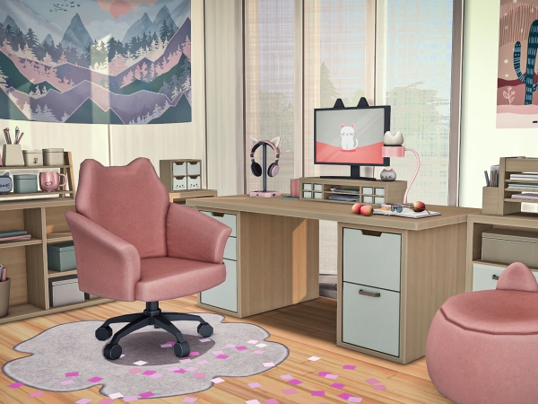 Alpha The Purrrfect Office Part 1 - The Sims 4 Custom Content