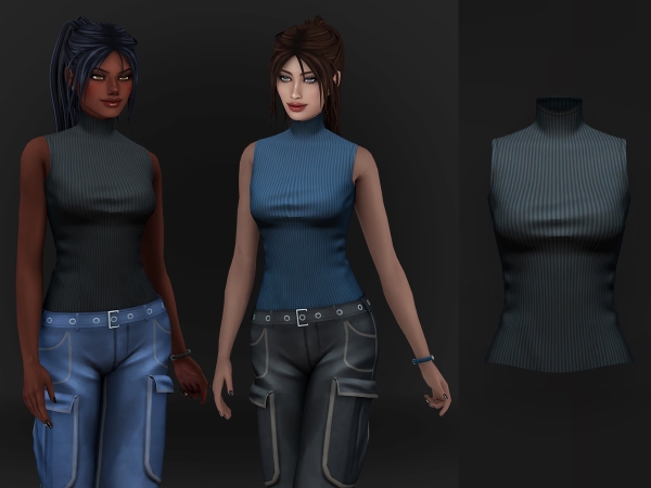 Maxis Match Kalani Top - The Sims 4 Custom Content
