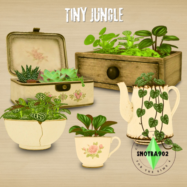 Maxis Match Tiny Jungle by simsfinds - The Sims 4 Custom Content