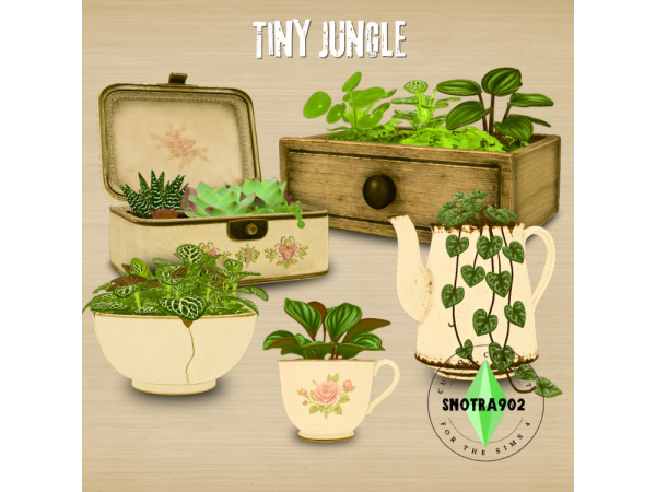 Maxis Match Tiny Jungle by Snotra902 - The Sims 4 Custom Content