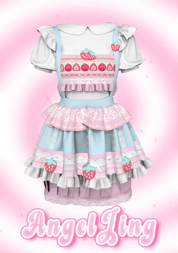 Mix AngelJing cupcake dress by simsfinds - The Sims 4 Custom Content