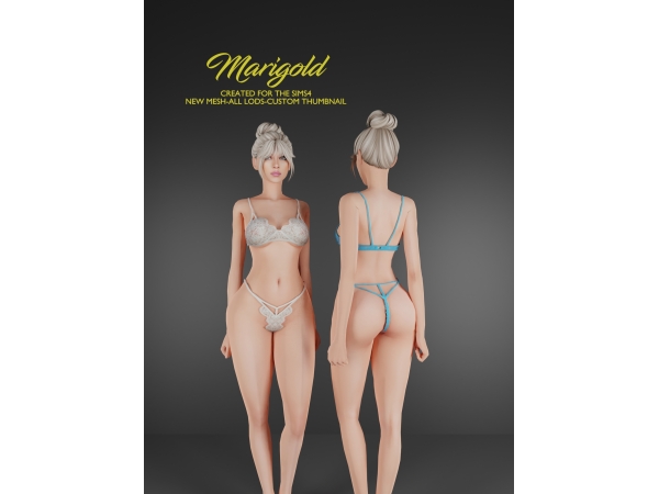 Alpha MARIGOLD TS4_LIA SET - The Sims 4 Custom Content