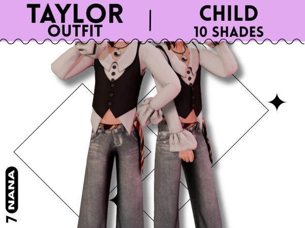 Maxis Match 7NANA (Taylor) Outfit for Child - The Sims 4 Custom Content