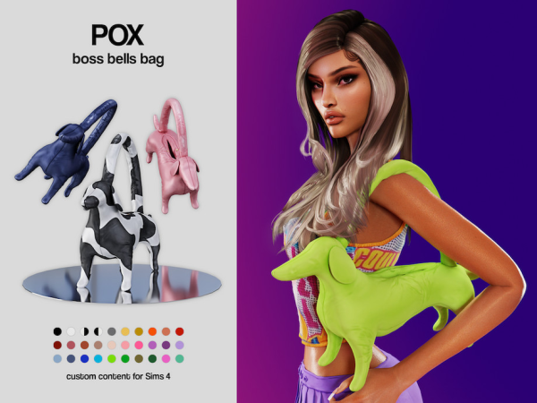 Alpha POX Boss Bells Bag Patreon Exclusive by VentaStudio - The Sims 4 Custom Content