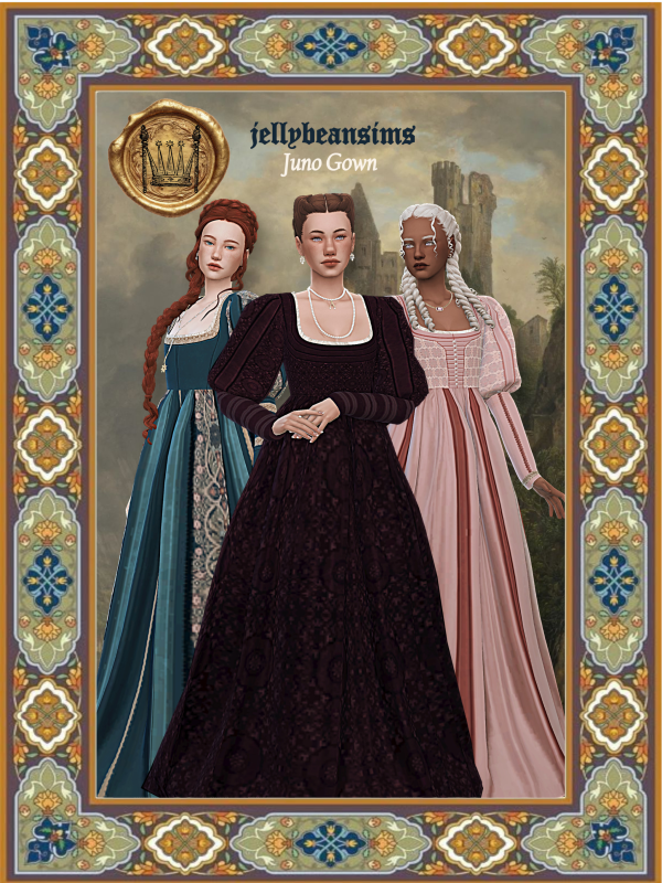 Maxis Match [jellybeansims]JunoGown by simsfinds - The Sims 4 Custom Content