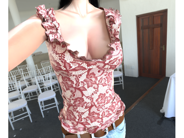 Alpha MAREN TOP by kallansims - The Sims 4 Custom Content