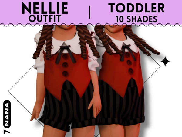 Maxis Match 7NANA (Nellie) Outfit for Toddler - The Sims 4 Custom Content