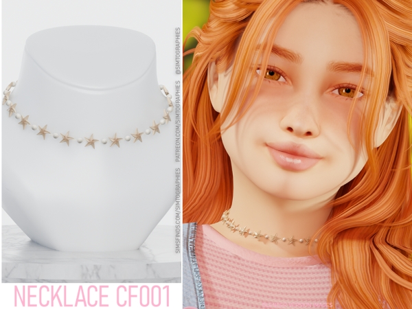 Alpha Necklace CF001 - The Sims 4 Custom Content