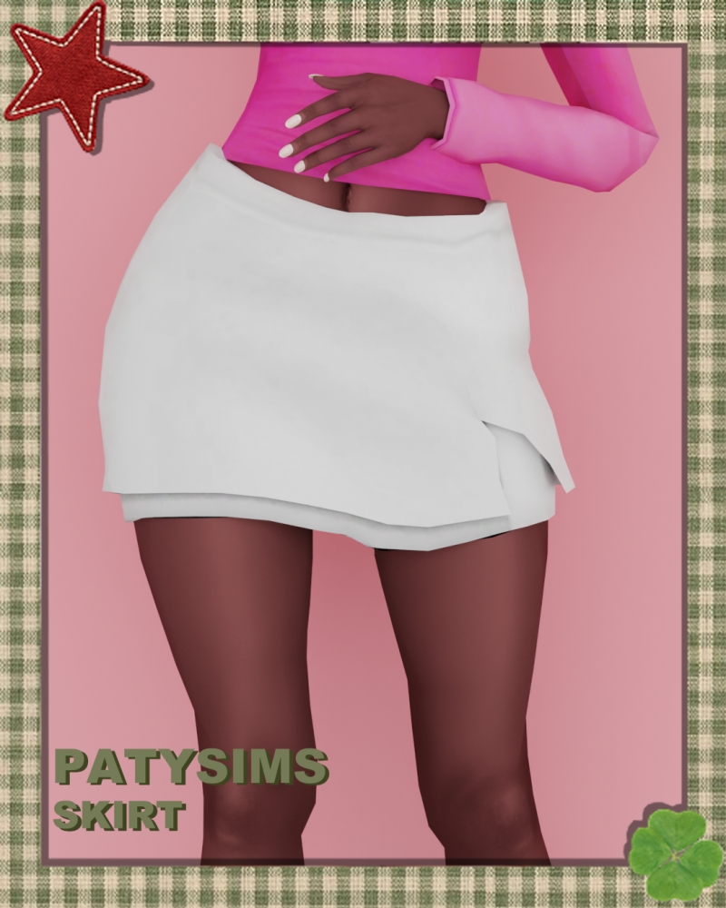 Mix Cute double layered skirt by patysims - The Sims 4 Custom Content