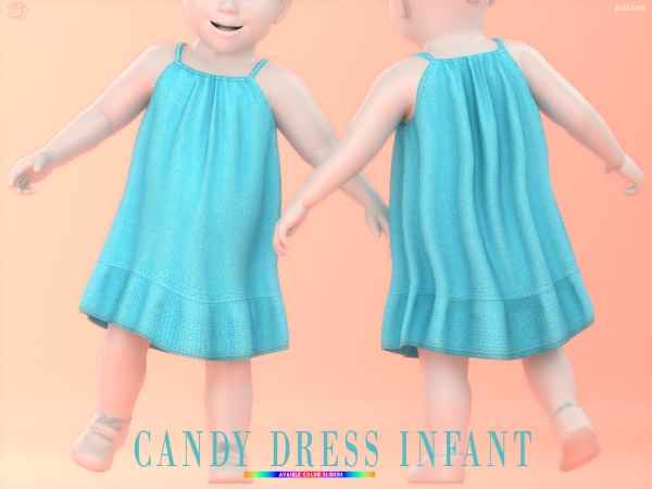 Mix Summer Candy Dress Infant sims4 by bluerose-sims - The Sims 4 Custom Content