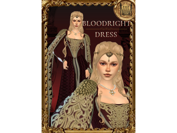 Maxis Match [Simstoricalish] Bloodright Dress - The Sims 4 Custom Content