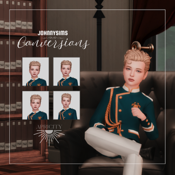 Maxis Match JohnnySims Salvatore Hair by simsfinds - The Sims 4 Custom Content
