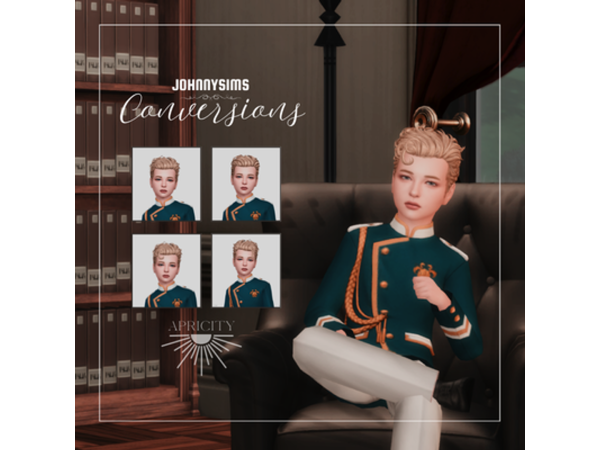 Maxis Match JohnnySims Salvatore Hair by apricitysims - The Sims 4 Custom Content