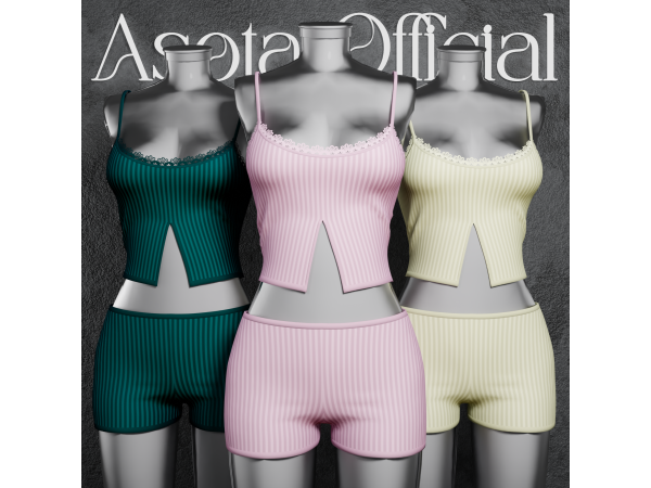 Alpha [ASOTA OFFICIAL] Ibby Sleepwear - The Sims 4 Custom Content