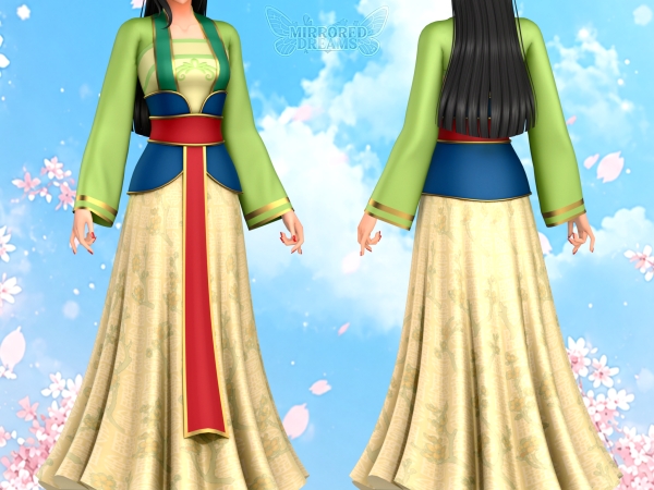 Mix Mulan's Dress - The Sims 4 Custom Content