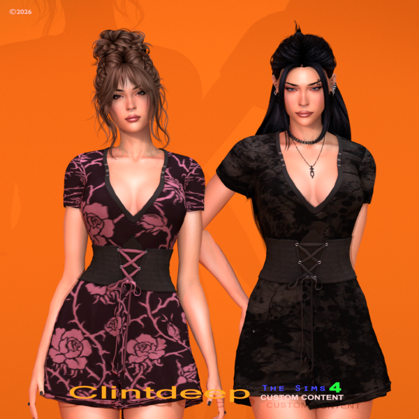 Alpha Clintdeep Xyla Outfit by clintdeep - The Sims 4 Custom Content