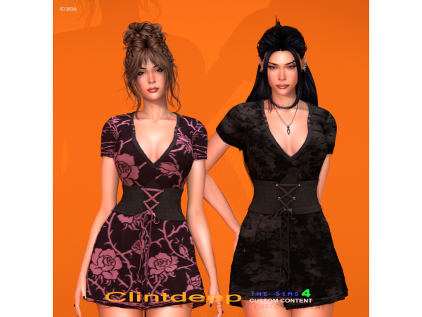Alpha Clintdeep Xyla Outfit - The Sims 4 Custom Content